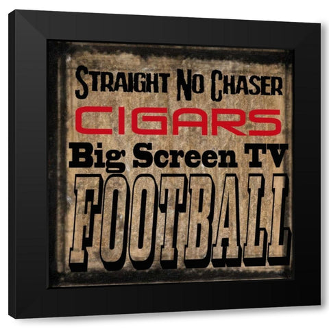 Mancave 2 Black Modern Wood Framed Art Print by Greene, Taylor