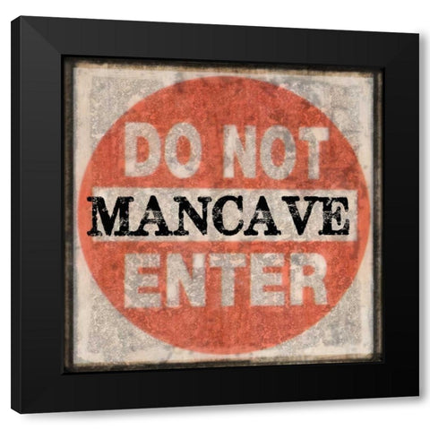 Mancave 5 Black Modern Wood Framed Art Print with Double Matting by Greene, Taylor