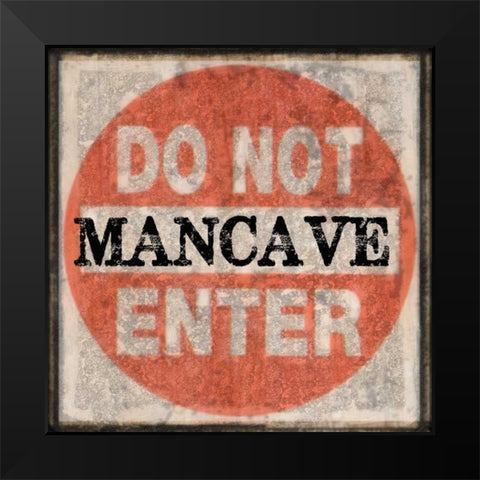 Mancave 5 Black Modern Wood Framed Art Print by Greene, Taylor