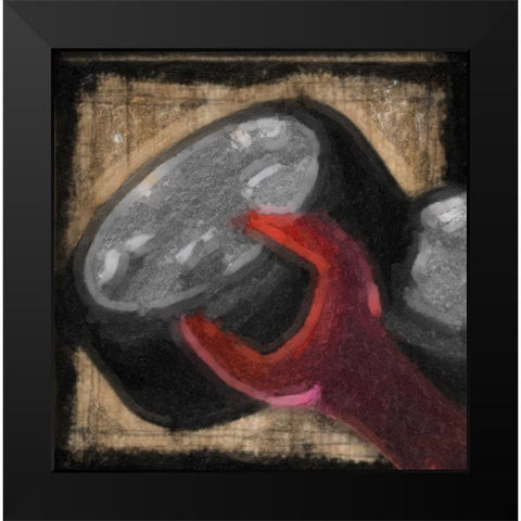 Mancave 9 Black Modern Wood Framed Art Print by Greene, Taylor