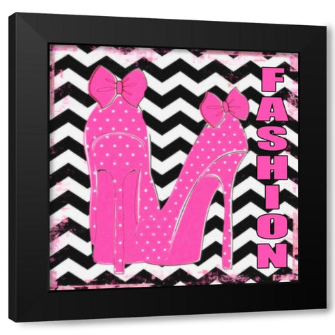FASHION Black Modern Wood Framed Art Print with Double Matting by Greene, Taylor