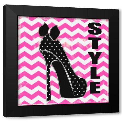 STYLE Black Modern Wood Framed Art Print with Double Matting by Greene, Taylor