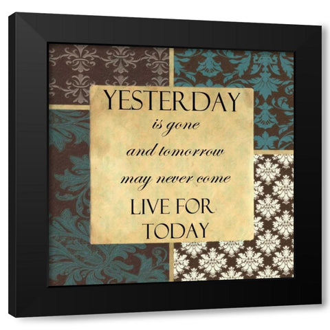 Yesterday Is Gone Black Modern Wood Framed Art Print with Double Matting by Greene, Taylor