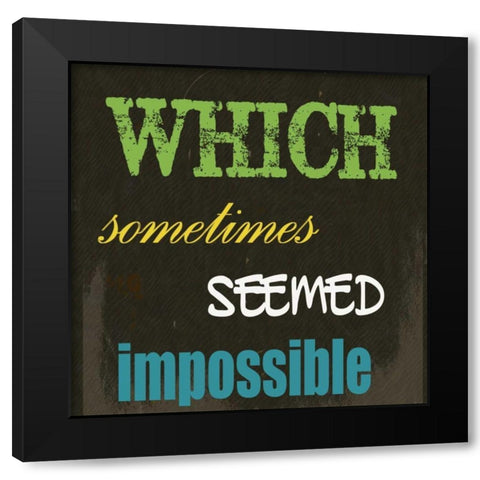 ALL WHO HAVE C Black Modern Wood Framed Art Print with Double Matting by Greene, Taylor