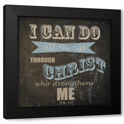 ALL THINGS Black Modern Wood Framed Art Print with Double Matting by Greene, Taylor