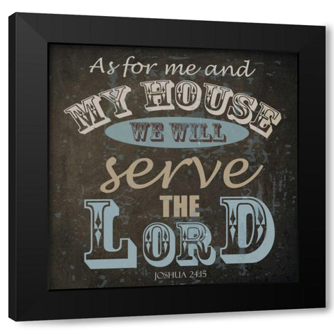 MY HOUSE Black Modern Wood Framed Art Print with Double Matting by Greene, Taylor