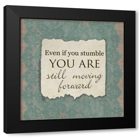 Even If You Stumble Black Modern Wood Framed Art Print with Double Matting by Greene, Taylor