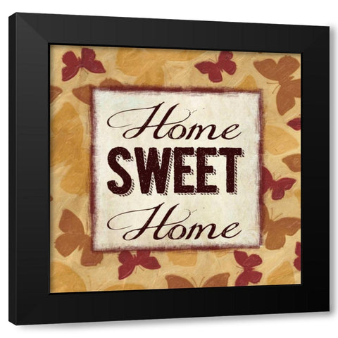 Home Sweet Home Black Modern Wood Framed Art Print by Greene, Taylor