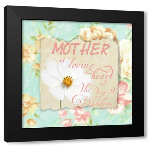 A LOVING HEARt Black Modern Wood Framed Art Print by Greene, Taylor