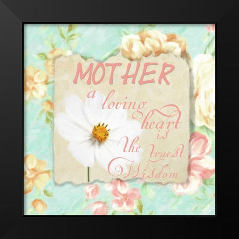 A LOVING HEARt Black Modern Wood Framed Art Print by Greene, Taylor