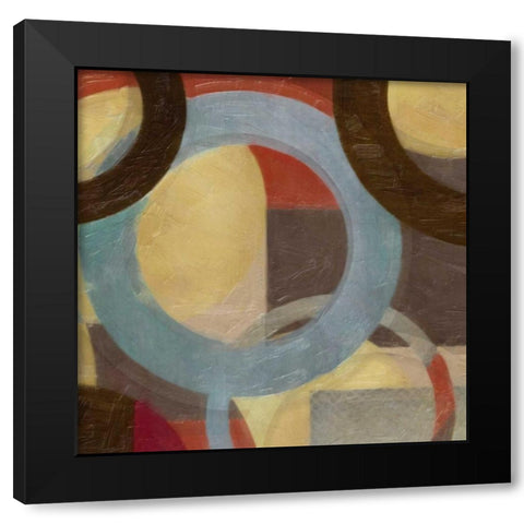 HALO WEAVE II Black Modern Wood Framed Art Print with Double Matting by Greene, Taylor