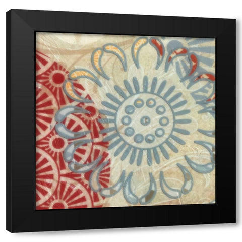 FLORA TRANCE IV Black Modern Wood Framed Art Print with Double Matting by Greene, Taylor