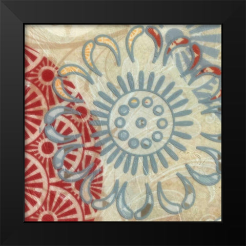 FLORA TRANCE IV Black Modern Wood Framed Art Print by Greene, Taylor