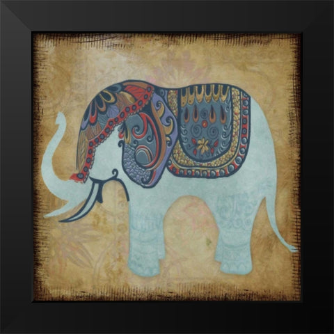ELEGANT PACHYDERM Black Modern Wood Framed Art Print by Greene, Taylor