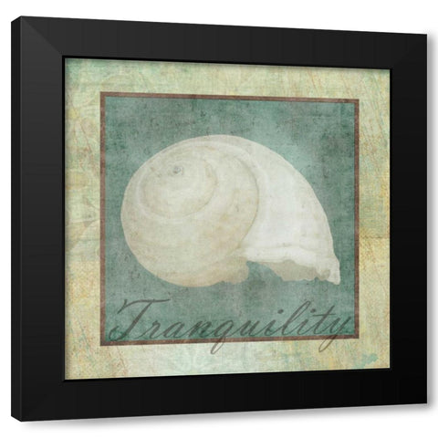 Tranquility  Black Modern Wood Framed Art Print with Double Matting by Greene, Taylor
