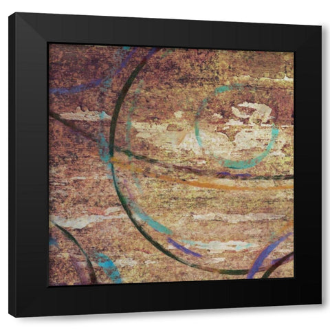CIRCLE AROUND I Black Modern Wood Framed Art Print with Double Matting by Greene, Taylor