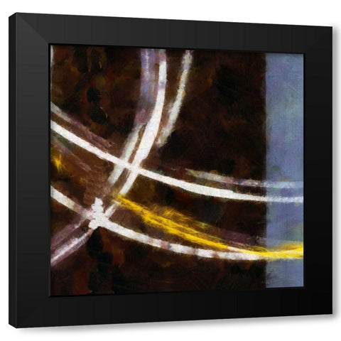 OPALA II Black Modern Wood Framed Art Print with Double Matting by Greene, Taylor