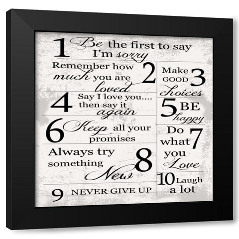 OPEN FAMILY Black Modern Wood Framed Art Print by Greene, Taylor