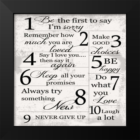 OPEN FAMILY Black Modern Wood Framed Art Print by Greene, Taylor