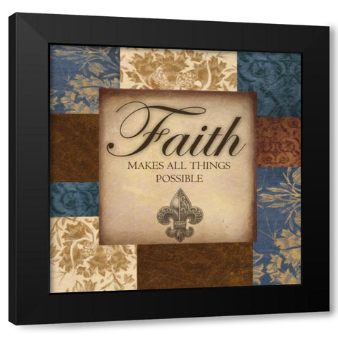 FAITH MAKES Black Modern Wood Framed Art Print with Double Matting by Greene, Taylor