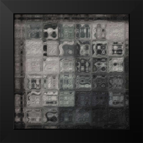 PORTICO Black Modern Wood Framed Art Print by Greene, Taylor