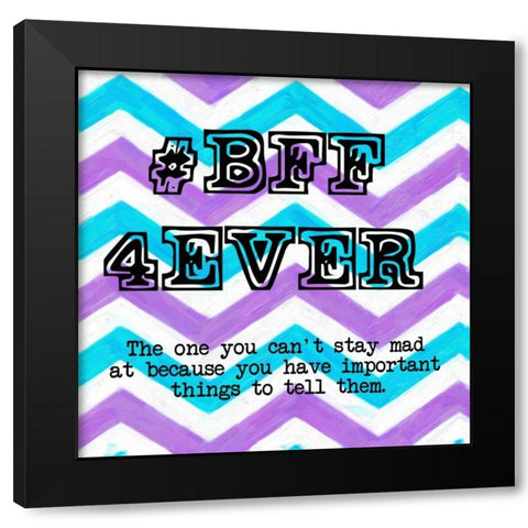 BFF 2 Black Modern Wood Framed Art Print by Greene, Taylor