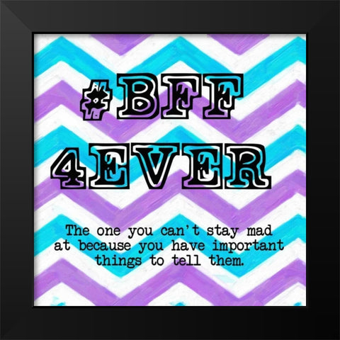 BFF 2 Black Modern Wood Framed Art Print by Greene, Taylor