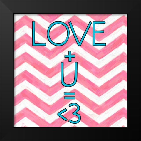 Love Plusver 2 Black Modern Wood Framed Art Print by Greene, Taylor