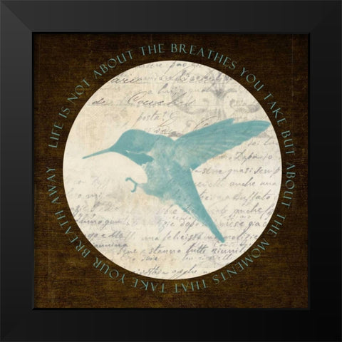 Life Bird Black Modern Wood Framed Art Print by Greene, Taylor