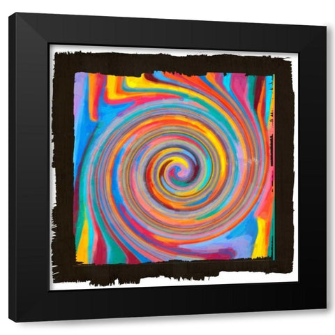 Lines Of Beauty II Black Modern Wood Framed Art Print with Double Matting by Greene, Taylor