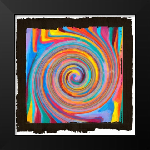 Lines Of Beauty II Black Modern Wood Framed Art Print by Greene, Taylor