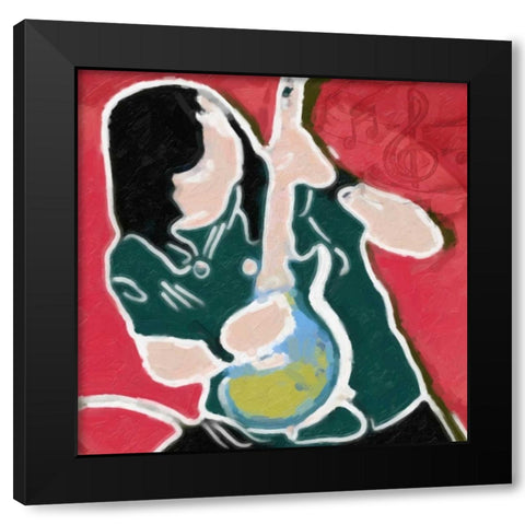 LA Rocker Black Modern Wood Framed Art Print by Greene, Taylor