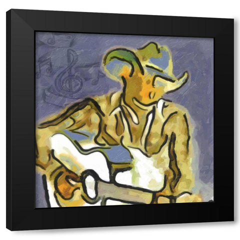 Tennesse Blues Black Modern Wood Framed Art Print by Greene, Taylor