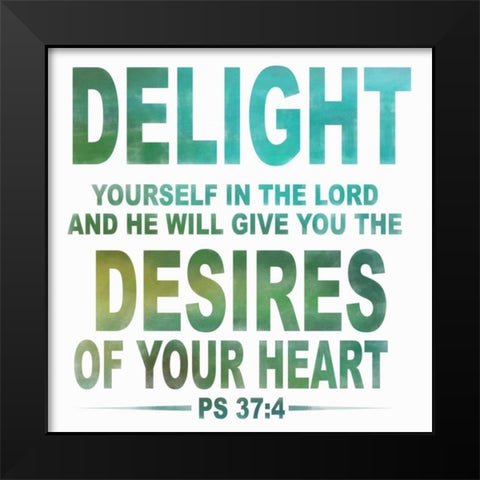 Delight Black Modern Wood Framed Art Print by Greene, Taylor