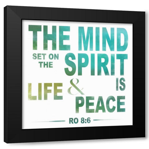 The Mind Black Modern Wood Framed Art Print by Greene, Taylor