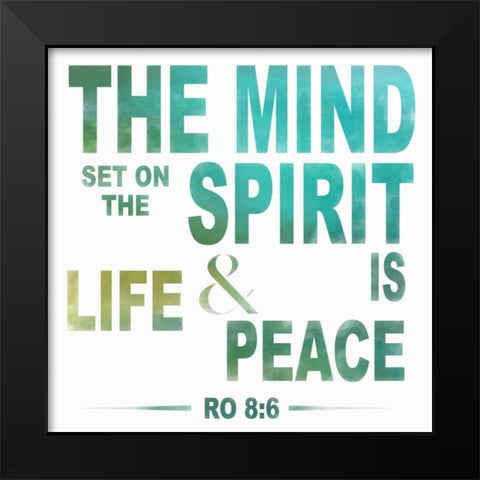 The Mind Black Modern Wood Framed Art Print by Greene, Taylor