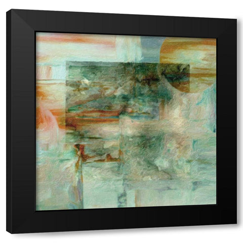 Linear Light I Black Modern Wood Framed Art Print with Double Matting by Greene, Taylor
