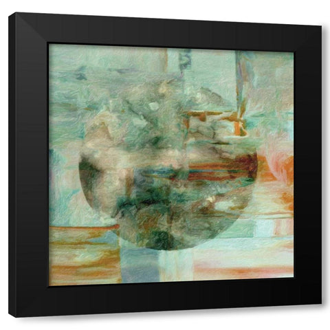 Linear Light II Black Modern Wood Framed Art Print with Double Matting by Greene, Taylor