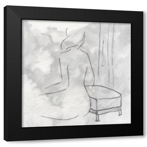 Relax II Black Modern Wood Framed Art Print by Greene, Taylor