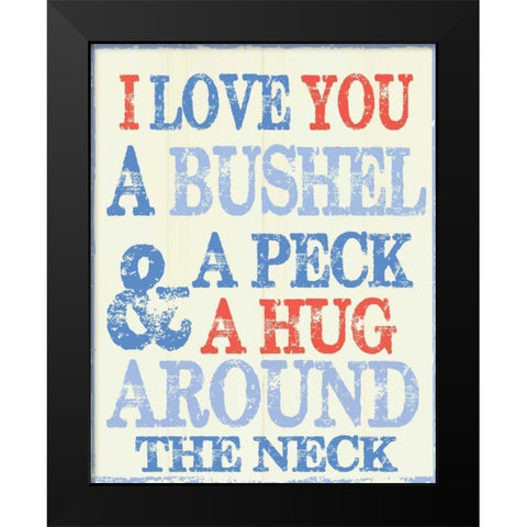 A Peck Black Modern Wood Framed Art Print by Greene, Taylor
