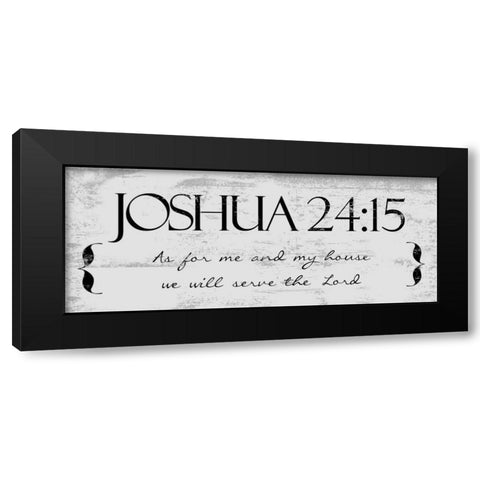 THE LORD Black Modern Wood Framed Art Print by Greene, Taylor