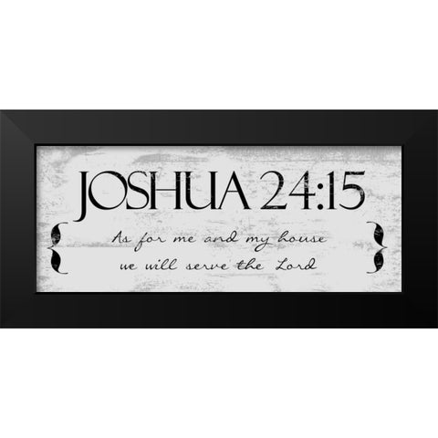 THE LORD Black Modern Wood Framed Art Print by Greene, Taylor