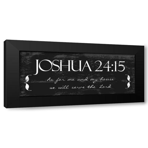 AS FOR ME B Black Modern Wood Framed Art Print with Double Matting by Greene, Taylor