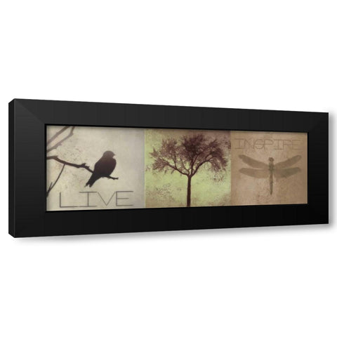 SIlhouette Beauty F Black Modern Wood Framed Art Print by Greene, Taylor
