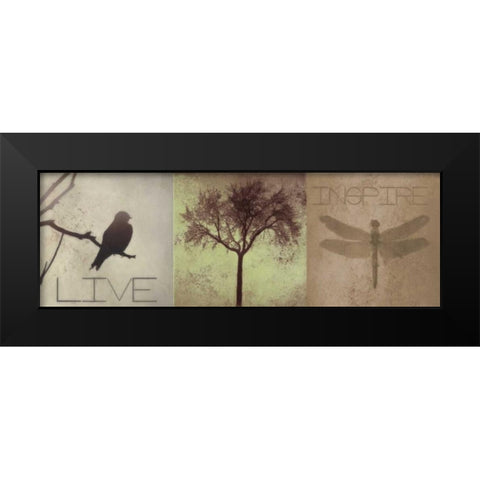 SIlhouette Beauty F Black Modern Wood Framed Art Print by Greene, Taylor