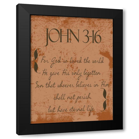 Shall Not Perish Spice C1 Black Modern Wood Framed Art Print by Greene, Taylor