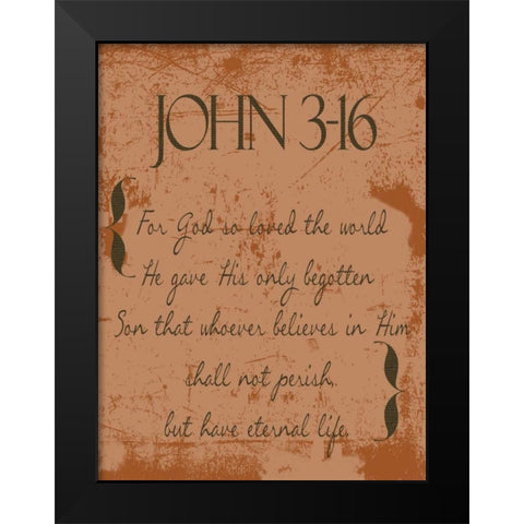 Shall Not Perish Spice C1 Black Modern Wood Framed Art Print by Greene, Taylor