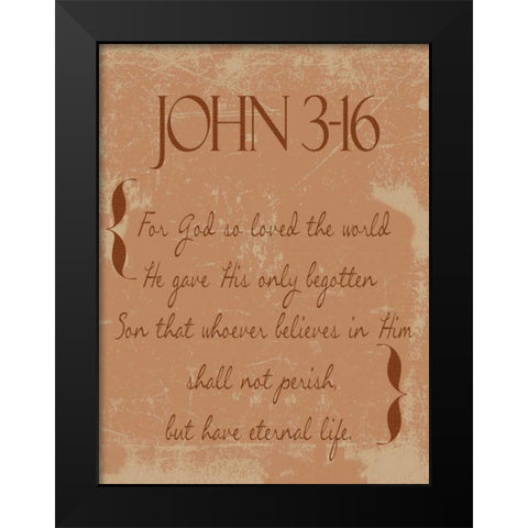 Shall Not Perish C3 Black Modern Wood Framed Art Print by Greene, Taylor