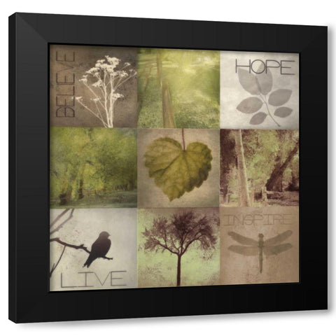 Silhouette Beauty 3 Black Modern Wood Framed Art Print by Greene, Taylor