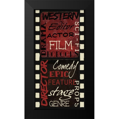 Cinema Black Modern Wood Framed Art Print by Greene, Taylor